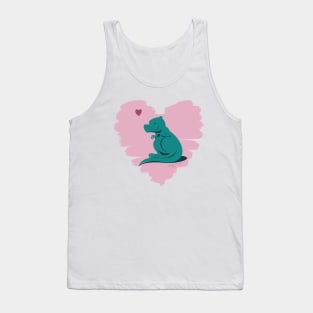 Tiny t-rex loves you Tank Top